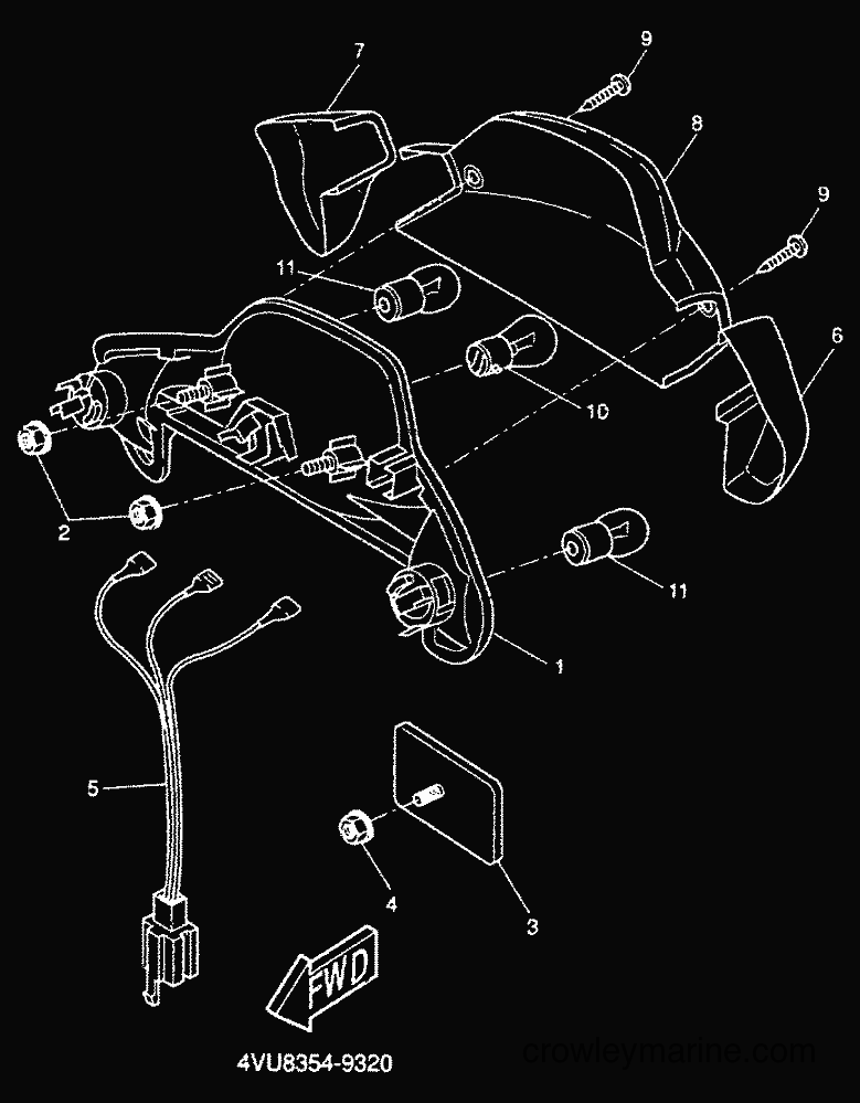 2000 Scooter CW50 - CW50 (5HG8) [010] - LUZ DE COLA