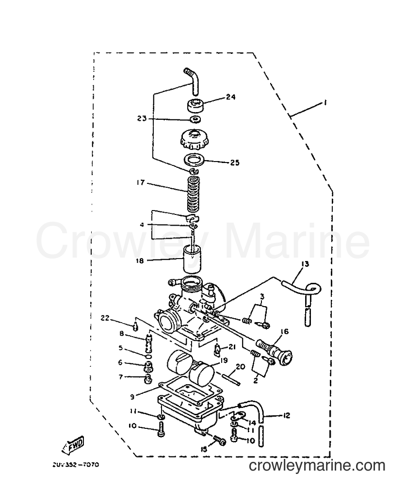 1987 Scooter TZR75 - TZR75 (2UV) [999] - CARBURETOR