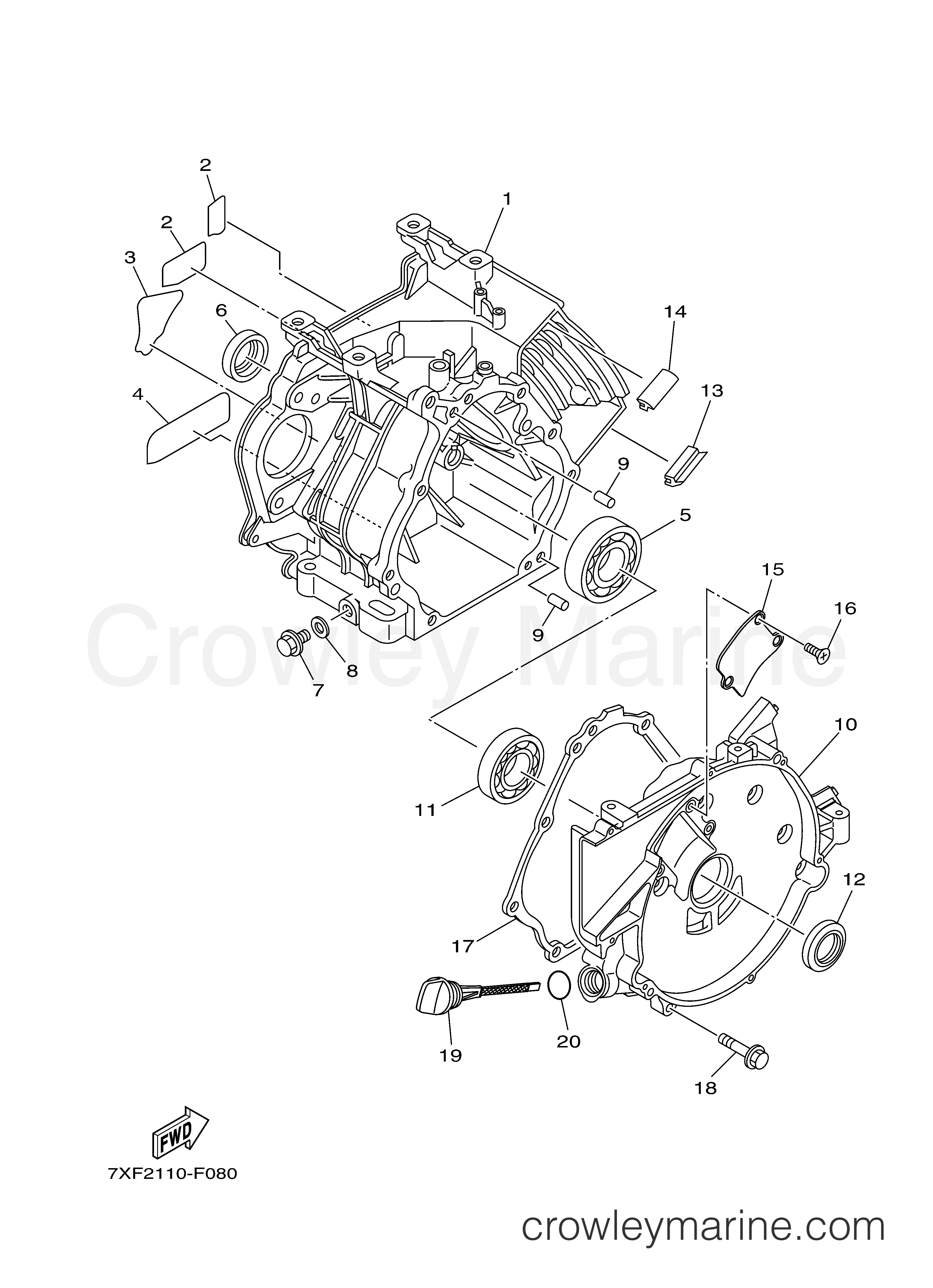 Yamaha Motors EF4500ISE - CRANKCASE