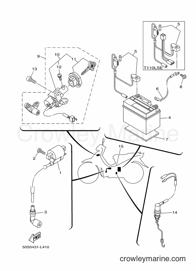 Yamaha Motors T110L (50P3) [010] - ELECTRICAL 1