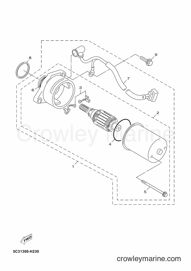 Yamaha Motors YN50F (2AC2) [010] - STARTING MOTOR