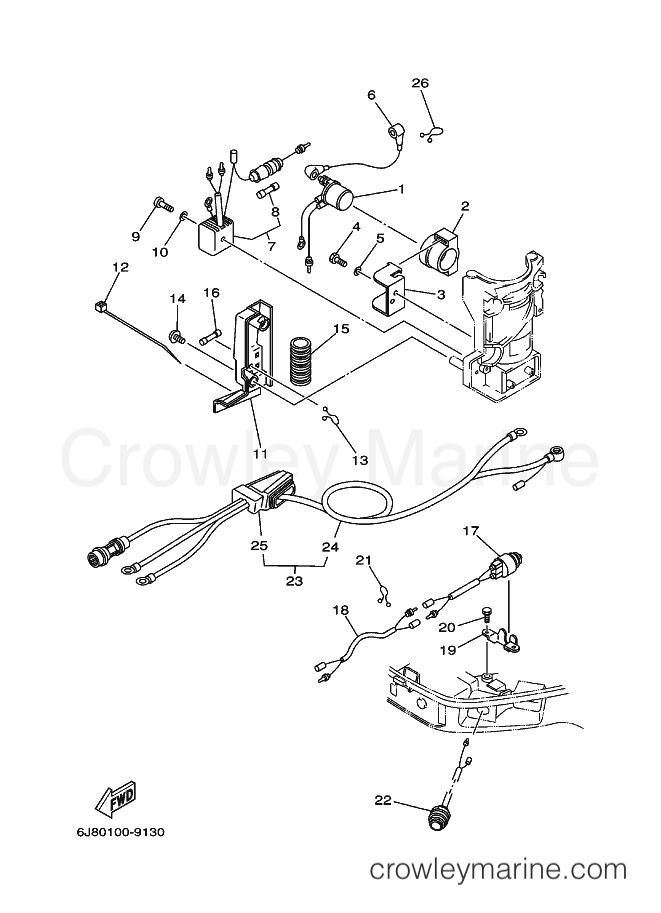 Yamaha Motors 25ESH (6K9) [060] - ELECTRICAL 3