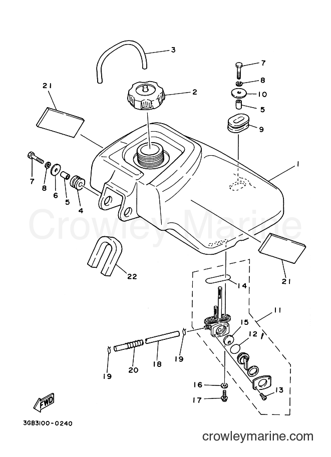 1992 ATV YFM80 - YFM80 (4EM2) [999] - FUEL TANK