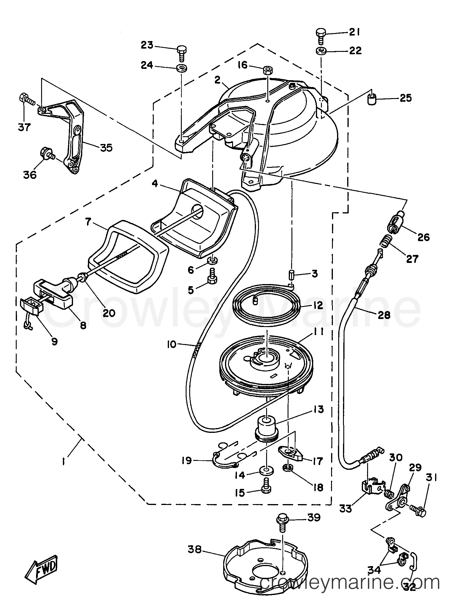 Yamaha Motors 25ELRV - STARTER