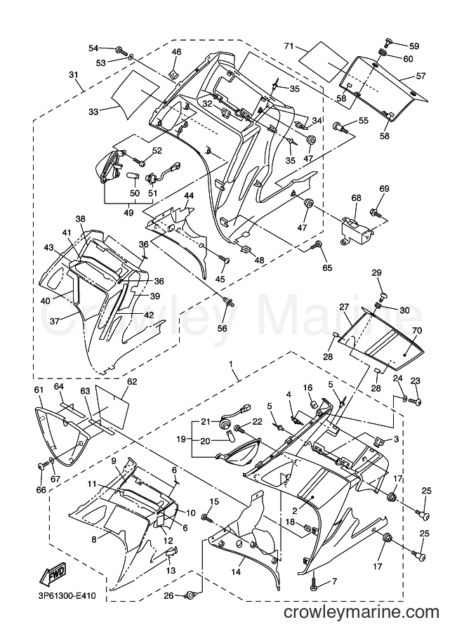 2006 Sport Bike FJR1300A - FJR1300A (3P62) [010] - COWLING 2