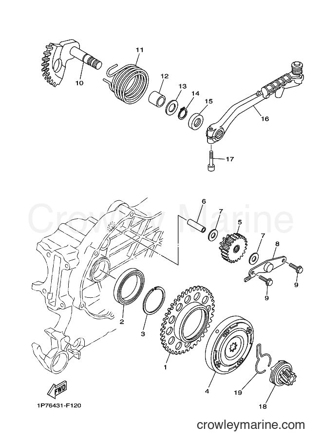 Yamaha Motors AT115 (1P77) [010] - STARTER