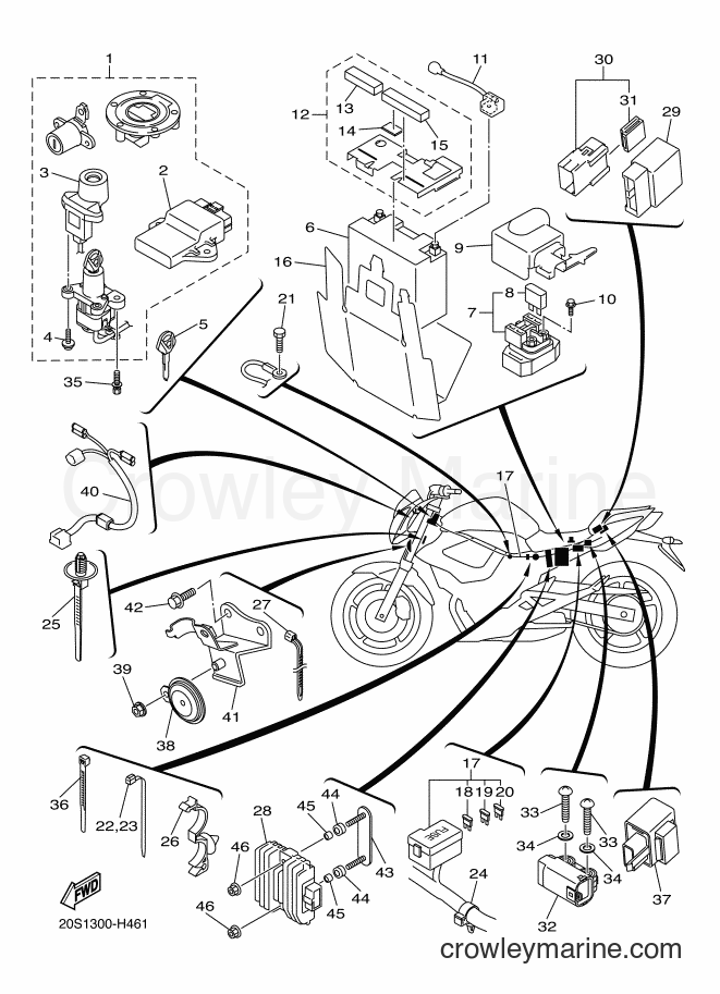 2010 Street Bike XJ6N - XJ6N (20SA) [010] - ELECTRICAL 2