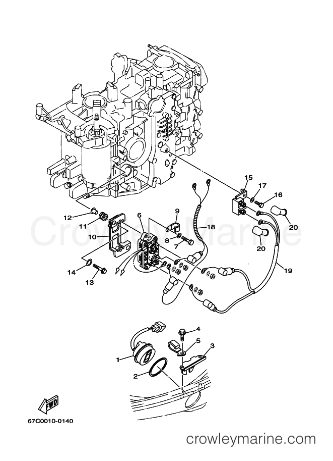 Yamaha Motors F40ELH (67C) [100] - ELECTRICAL 3