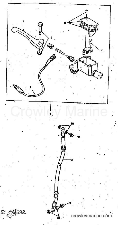 1997 Scooter CW50RSX - CW50RSX (5CD1) [999] - FRONT MASTER CYLINDER