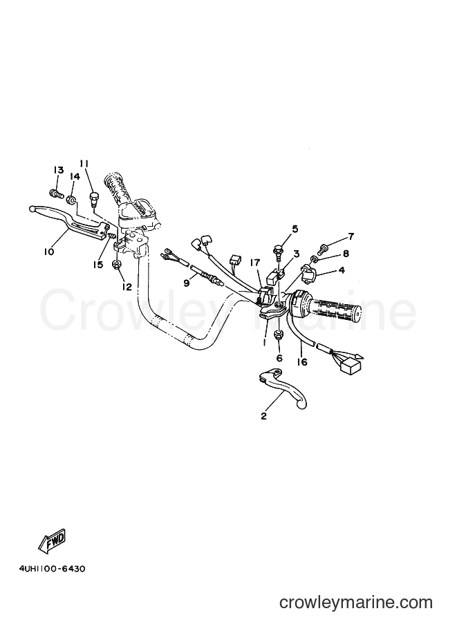 1996 ATV YFM350U - YFM350U (4UH2) [010] - HANDLE SWITCH & LEVER