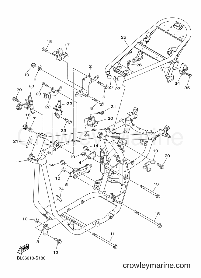 Yamaha Motors XVS950XR-A (BL36) [010] - FRAME