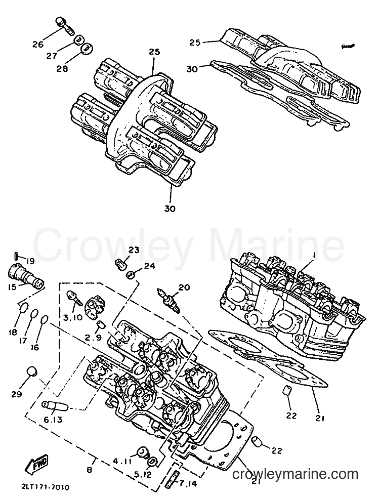 1994 Cruiser VMX12 - VMX12 (3JPF) [010] - CYLINDER HEAD