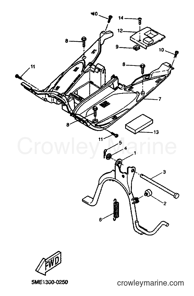 2001 Scooter YQ100 - YQ100 (5ME4) [060] - STAND & FOOTREST
