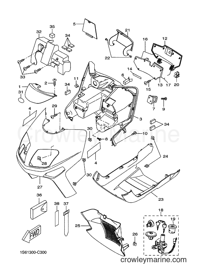 Yamaha Motors VP300 (1S61) [080] - LEG SHIELD