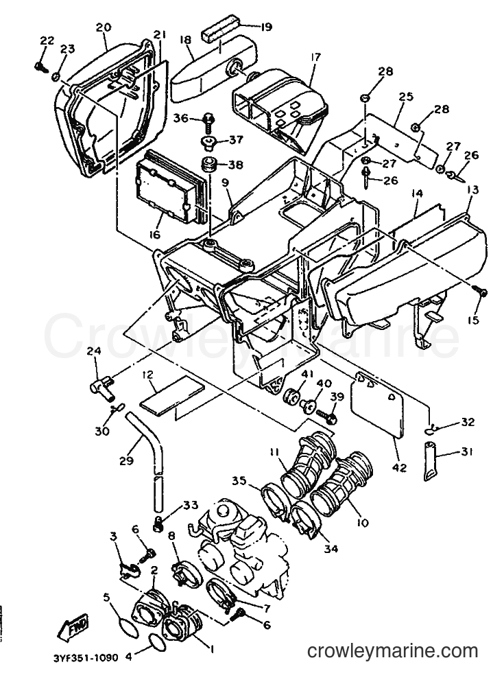 1991 Dirt Bike XTZ660 - XTZ660 (3YF2) [999] - INTAKE
