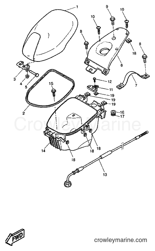 1998 Scooter YQ50 - YQ50 (5CK2) [010] - SEAT & CARRIER
