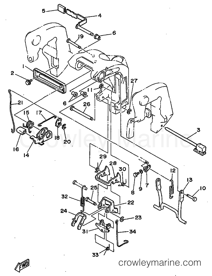 Yamaha Motors 20D (6L3) [07C] - BRACKET 2