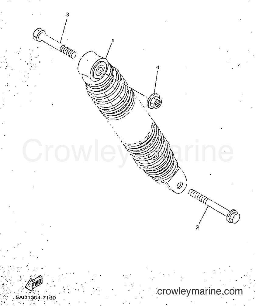 1998 Scooter YN50 - YN50 (5AD5) [010] - REAR SUSPENSION