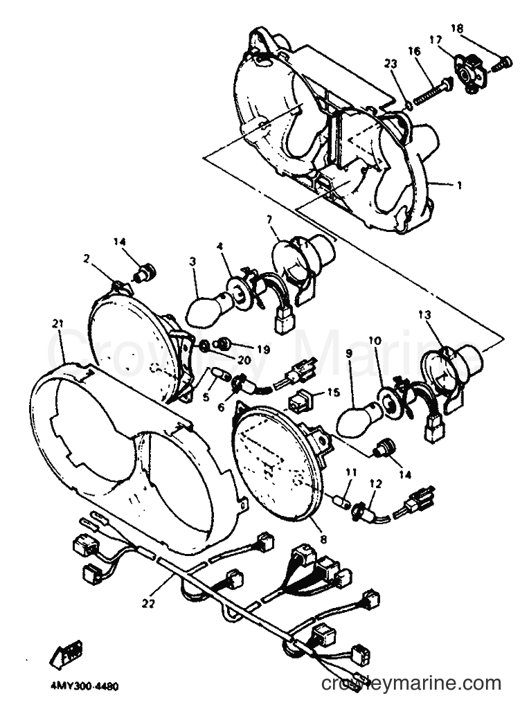 Yamaha Motors XTZ660 (4MY3) [080] - ALTERNATE FOR HEADLIGHT