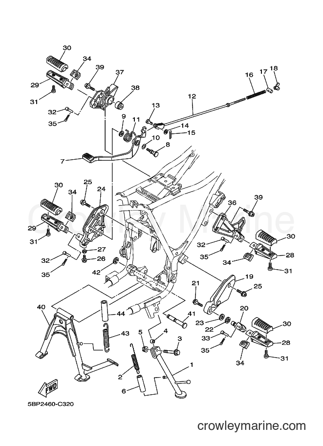 Yamaha Motors SX-4 (5BP2) [010] - STAND & FOOTREST