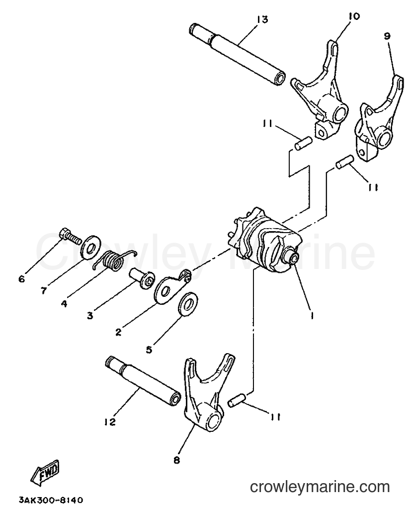 1989 Street Bike TZ250 - TZ250 (3LC1) [020] - SHIFT CAM & FORK