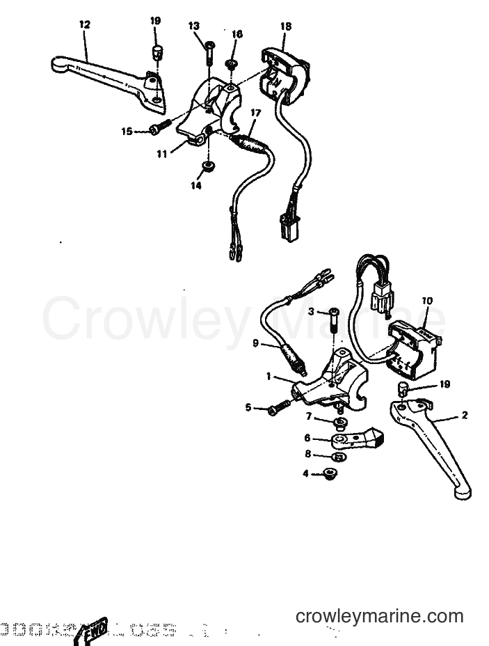 1994 Scooter CW50 - CW50 (3WV5) [999] - HANDLE SWITCH & LEVER