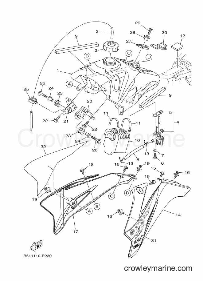 2015 Dirt Bike TT-R110E - TT-R110E (B512) [010] - FUEL TANK