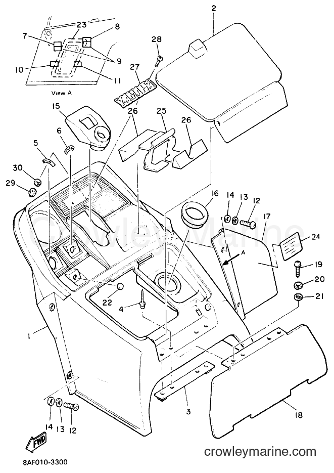 1994 Snowmobile BR250T - BR250T (8BD1) [040] - INSTRUMENT PANEL