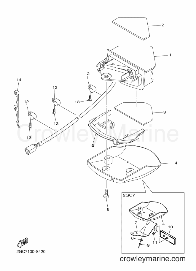 2017 Dirt Bike WR450F - WR450F (2GC8) [010] - TAILLIGHT