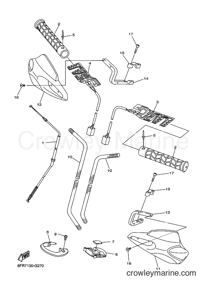 Yamaha Motors RX10RS (8GU4) [010] - CONTROL CABLE