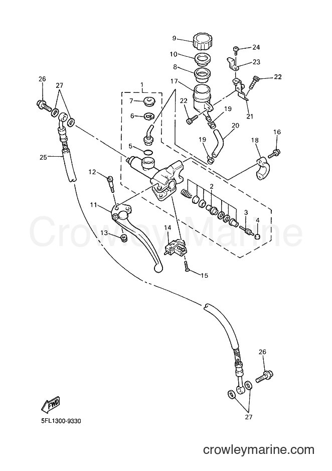 1999 Sport Bike YZF-R7 - YZF-R7 (5FL1) [010] - FRONT MASTER CYLINDER 2