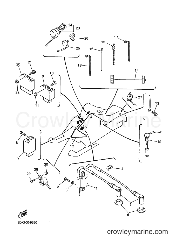 Yamaha Motors VT500XL (8DX2) [020] - ELECTRICAL 1