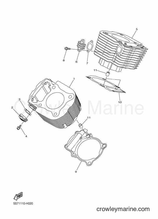 Yamaha Motors XVS950CT (26SC) [020] - CYLINDER