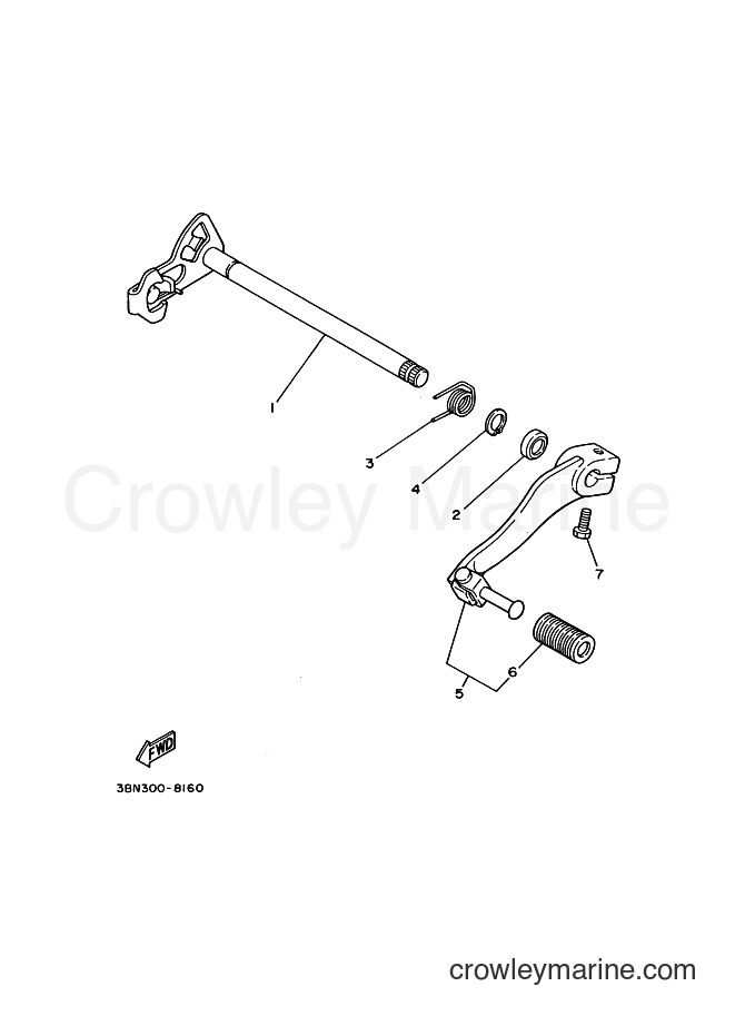 2000 Dirt Bike DT125R - DT125R (4DJA) [010] - SHIFT SHAFT