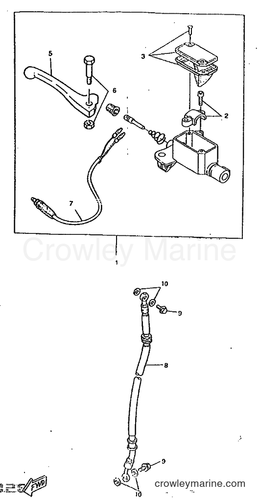 1997 Scooter CW50RSX - CW50RSX (4YF1) [999] - M. CYLINDER FOR DISK BRAKE