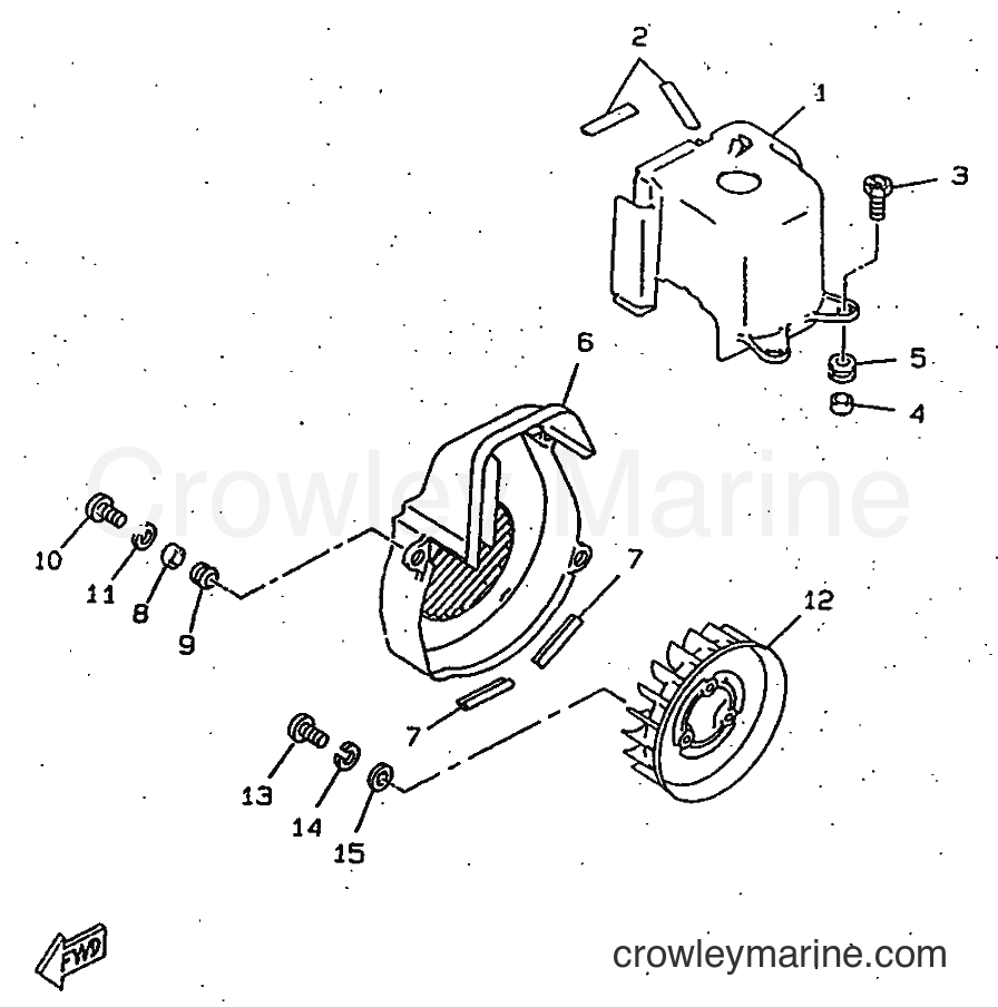 1997 Scooter CW50RSX - CW50RSX (5CD1) [999] - AIR SHROUD & FAN