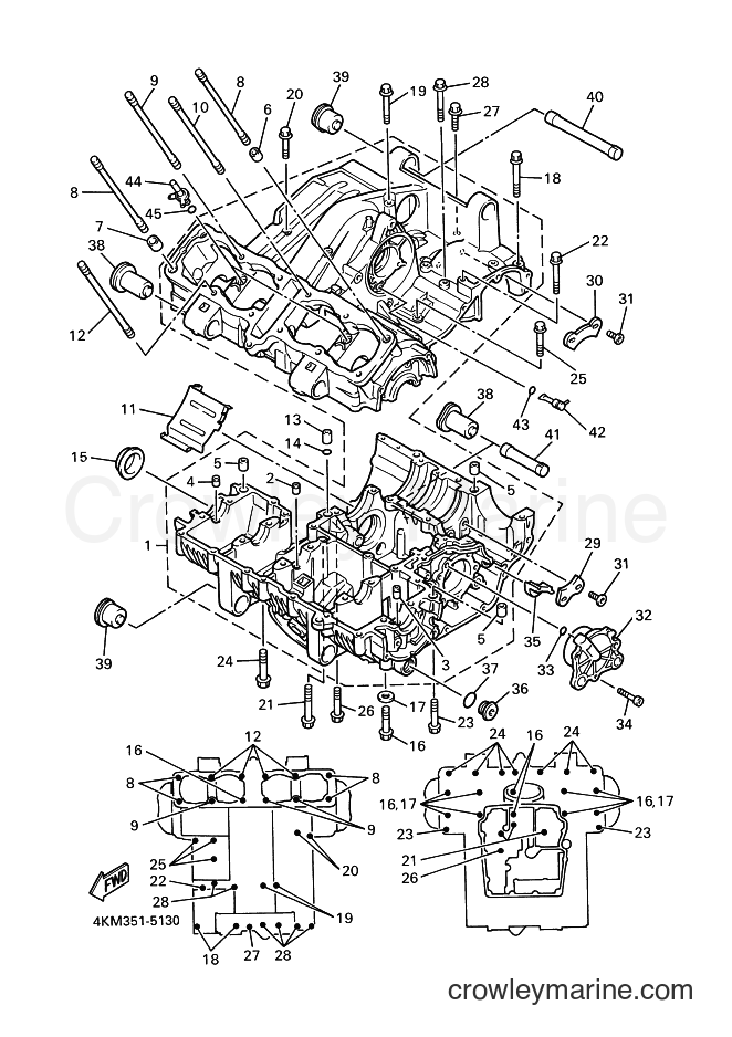 2002 Street Bike XJ900S - XJ900S (4KMD) [110] - CRANKCASE