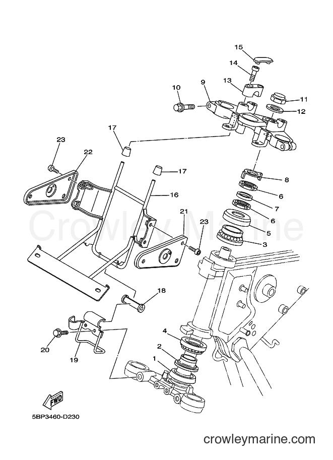 2005 Street Bike SX-4 - SX-4 (5BP3) [010] - STEERING