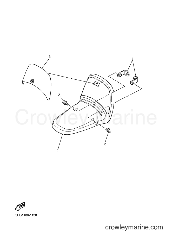 2002 Dirt Bike PW50 - PW50 (5PG4) [080] - FRONT FENDER