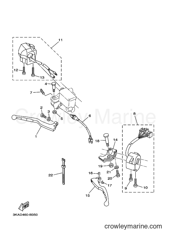 2004 Street Bike RX-K - RX-K (3KAC) [010] - HANDLE SWITCH & LEVER