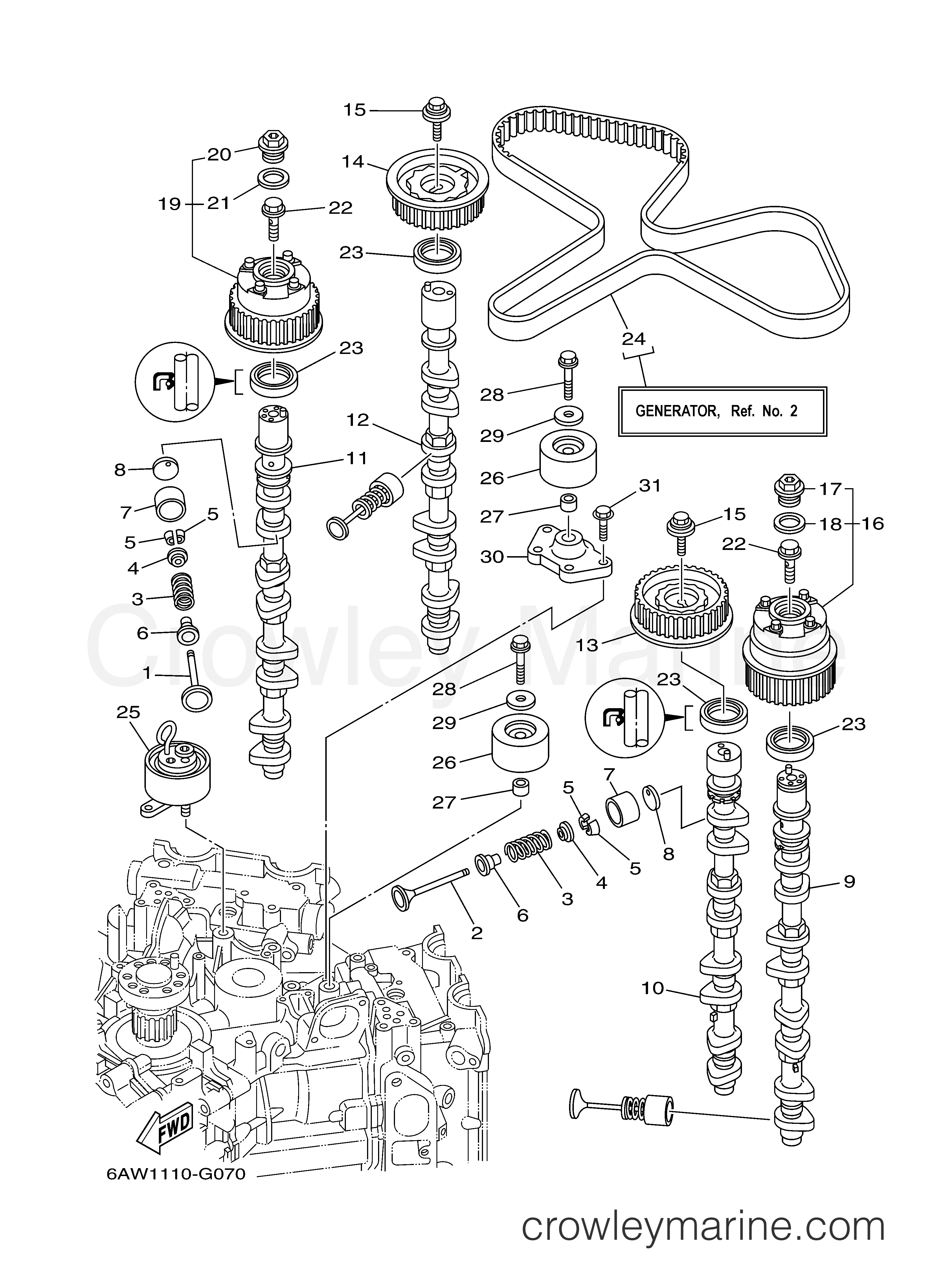 Yamaha Motors FL350AET1X - VALVE