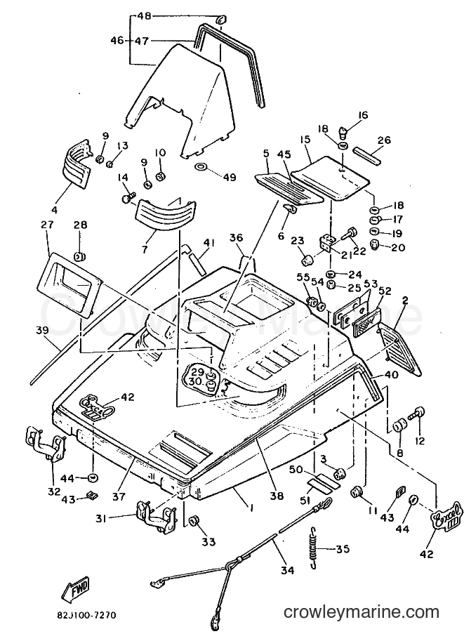 1988 Snowmobile EC340 - EC340 (84H0) [010] - SHROUD & WINDSHIELD