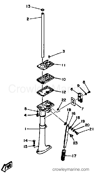 Yamaha Motors 2SJ - UPPER CASING