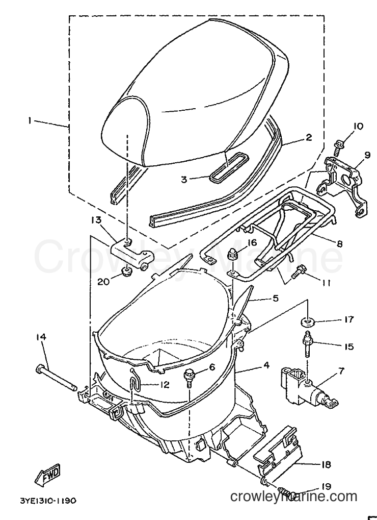 1994 Scooter CY50 - CY50 (3SA5) [010] - SEAT & CARRIER