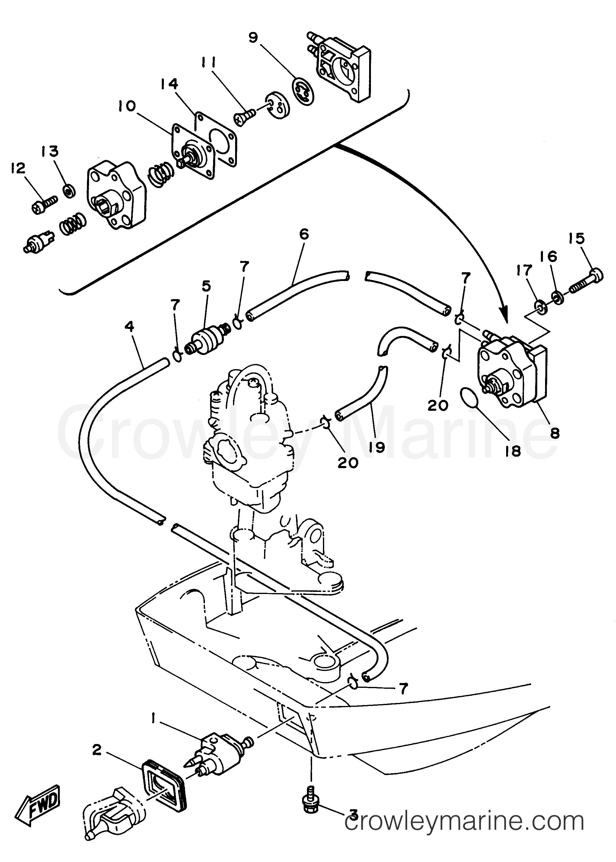 Yamaha Motors T9.9ELRU - FUEL