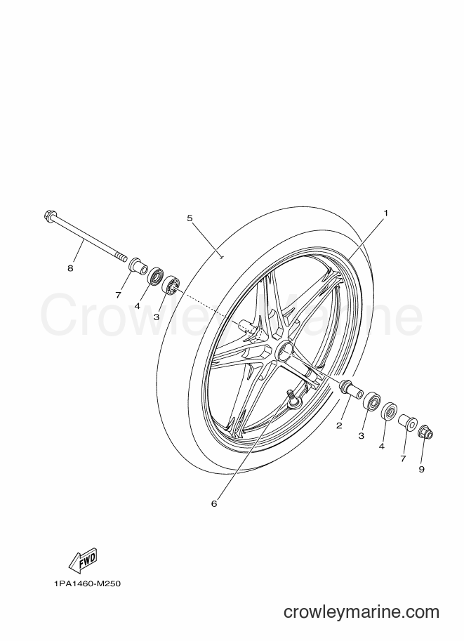 2014 Street Bike FZ150 - FZ150 (2SD2) [010] - FRONT WHEEL