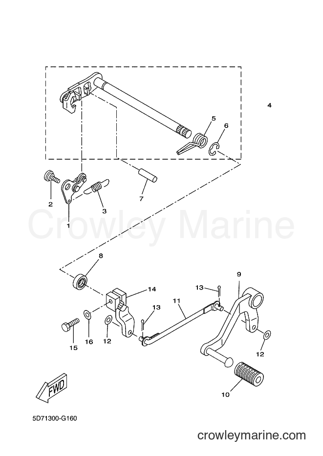 Yamaha Motors YZF-R125 (5D72) [010] - SHIFT SHAFT