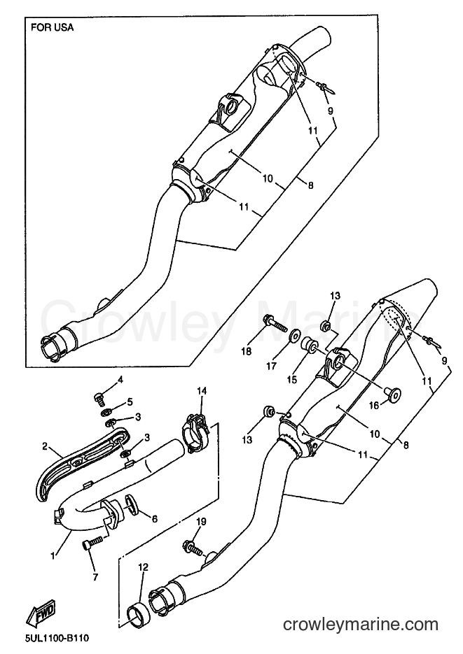 2003 Dirt Bike YZ250F - YZ250F (5UL2) [070] - EXHAUST