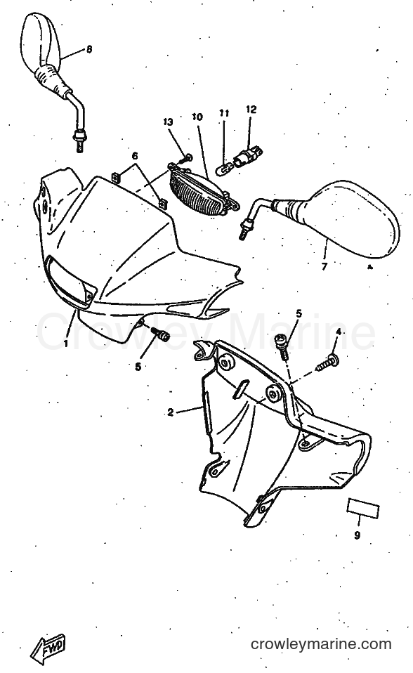 1997 Scooter CW50RSX - CW50RSX (5CD1) [999] - COWLING 1