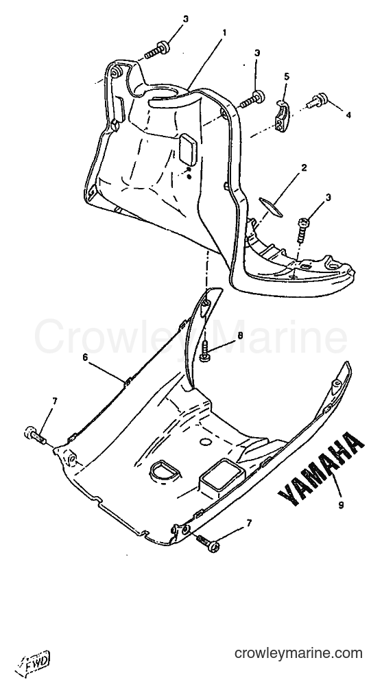 1998 Scooter CW50RSX - CW50RSX (5DY1) [999] - LEG SHIELD